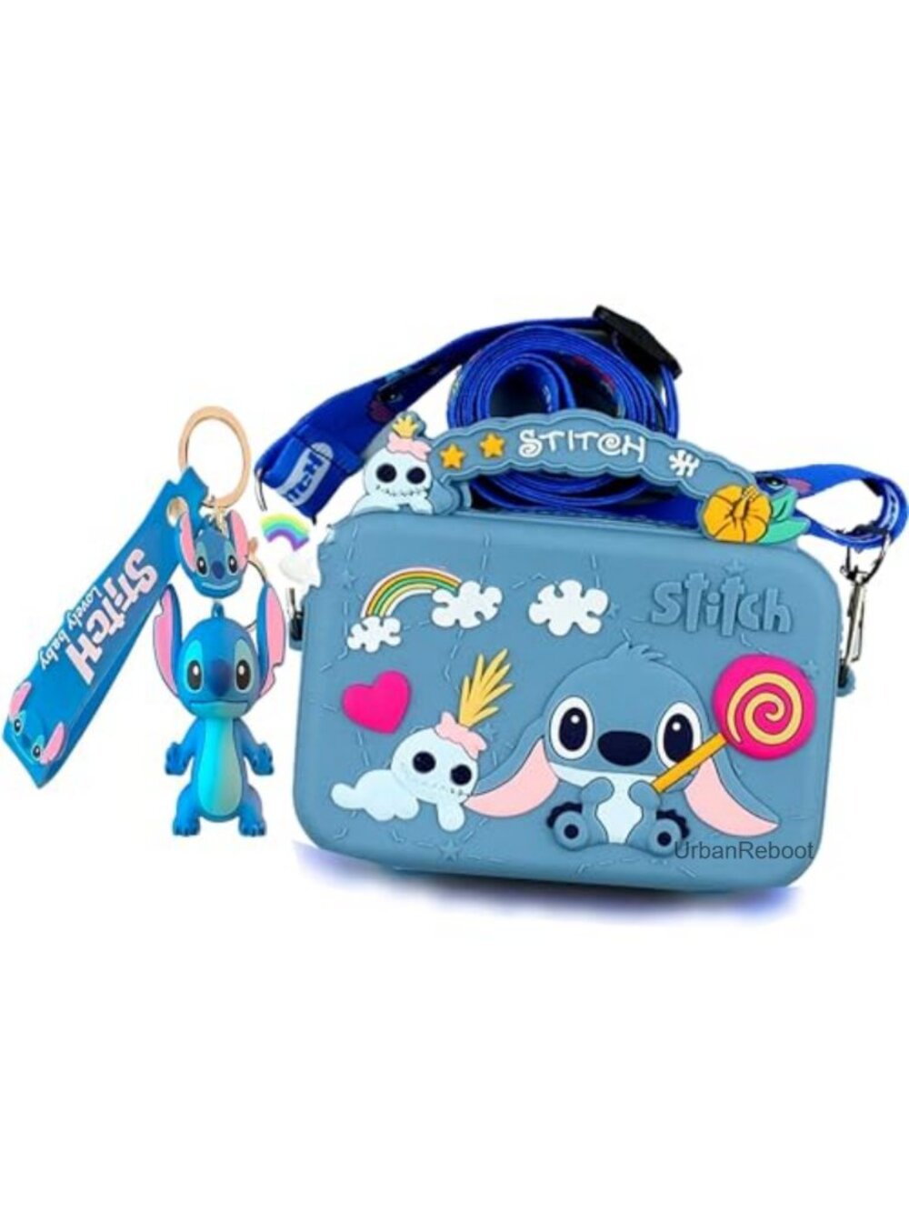 Silicone Crossbody Bag Adjustable Strap Zipper Coin Purse Pouch for Girls